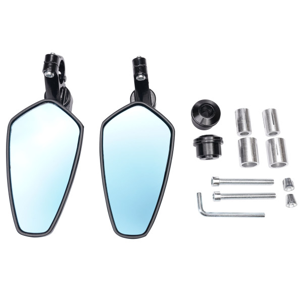 bike it Bike it universal titan bar end mirrors black pair - #u030